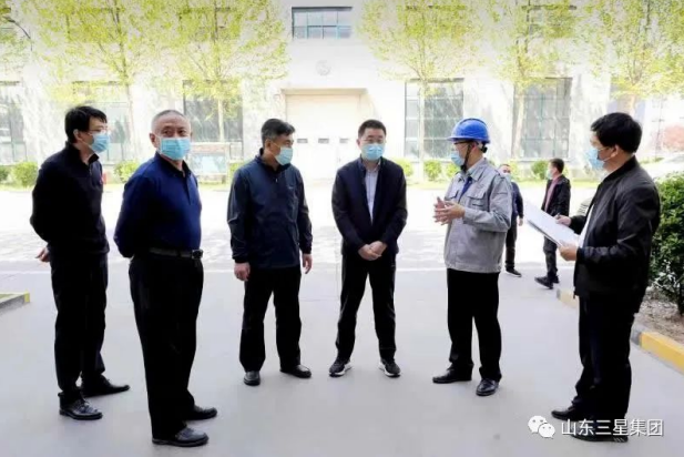 鄒平市委常委、宣傳部長(zhǎng)，副市長(zhǎng)商獻(xiàn)文來(lái)山東三星集團(tuán)調(diào)研